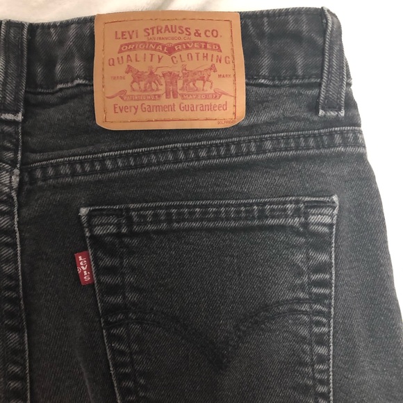 COPY - Levi faded black jeans. Wide leg. - Picture 1 of 10